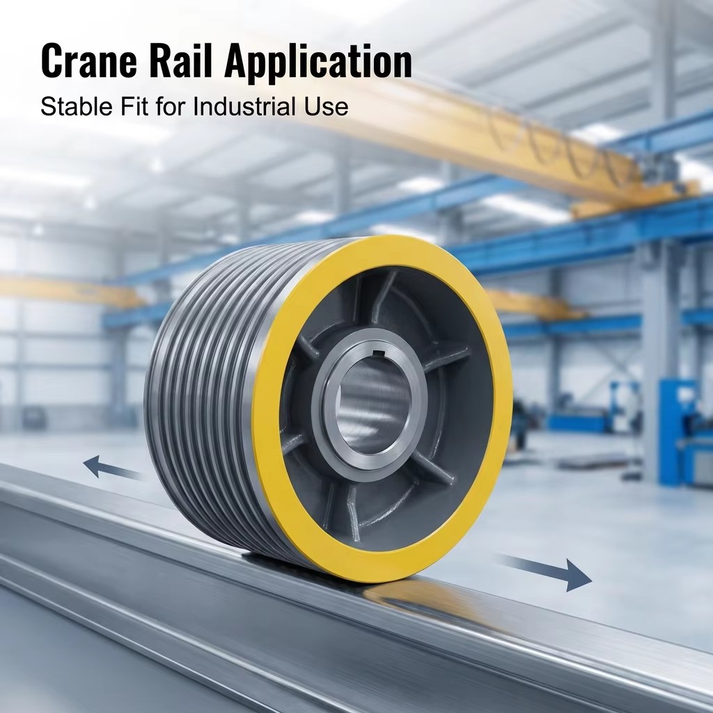 Densen Customized Alloy Steel Super Large Hot Forging Crane Wheels,crane Rail Wheels