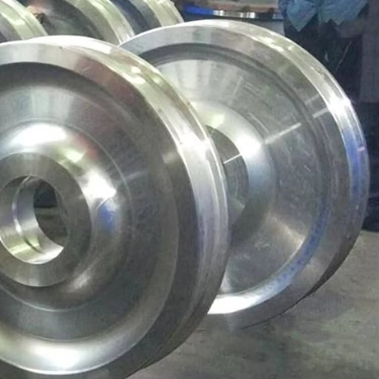 Densen Customized Oem Forging Parts,Alloy Steel Super Large Hot Forging Track Wheels