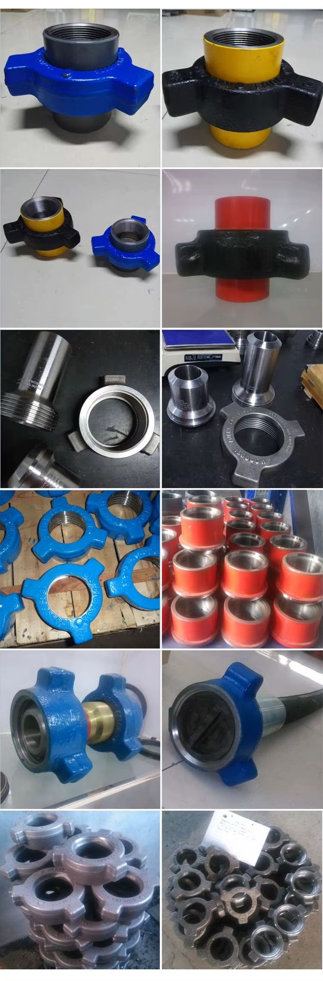 Densen Customized FIG100-1502 2"-6" Forging Carbon Steel Threaded Hammer Union with Pipe Fittings for Oil Industry