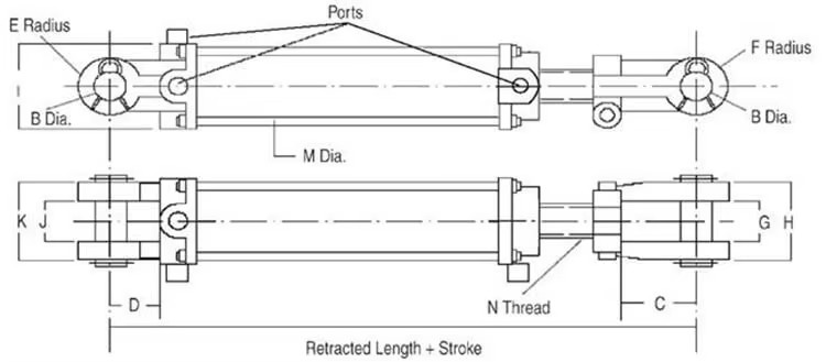 Densen Customized Cheap Double Acting Hydraulic Cylinder for Agricultural Machine,cheap Hydraulic Cylinders