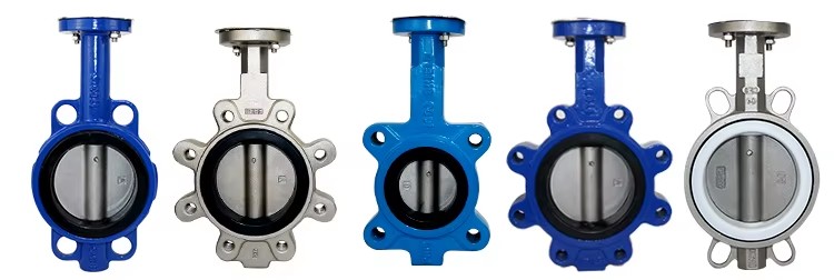 API ASTM AWWA 4 10 Inch Ptfe Type Ductile Iron Cast Iron Wafer butterfly Valve Passed WRAS Certification