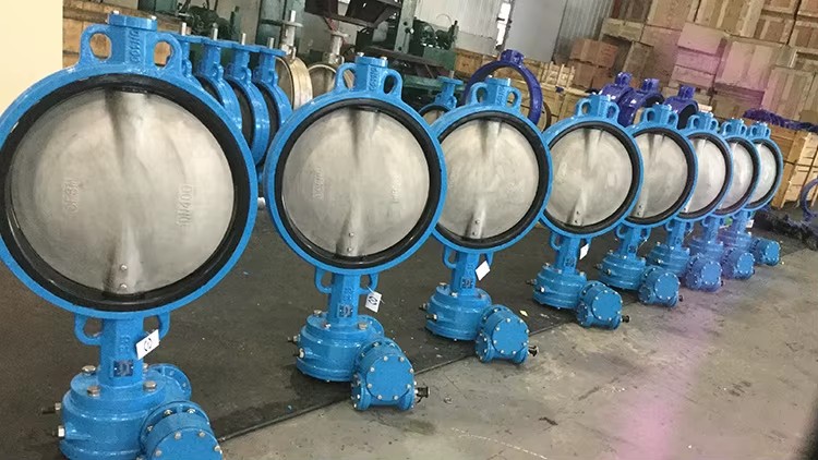 PN10/16 Manual Water 6 Inch 4 Inch Ptfe Stainless Steel Wafer Butterfly Valve