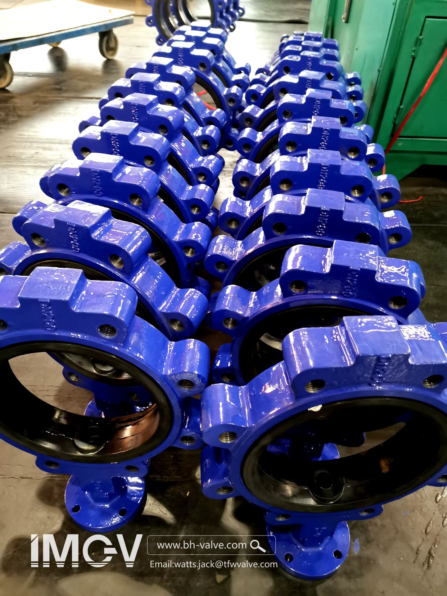 Pneumatic Actuated Lug Type Butterfly Valve, GGG50 Double Flange Air Operated Valve for Automation Systems