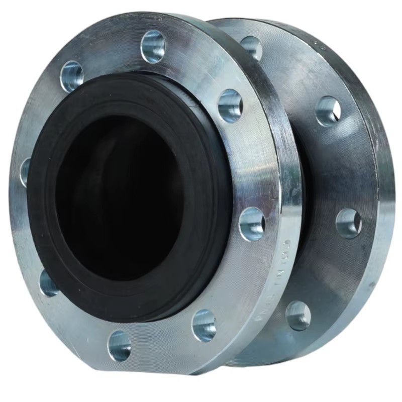 Factory DIN ANSI 6 Inch Single Flange Ball Bellows Flexible Rubber Expansion Joint Manual Water OEM