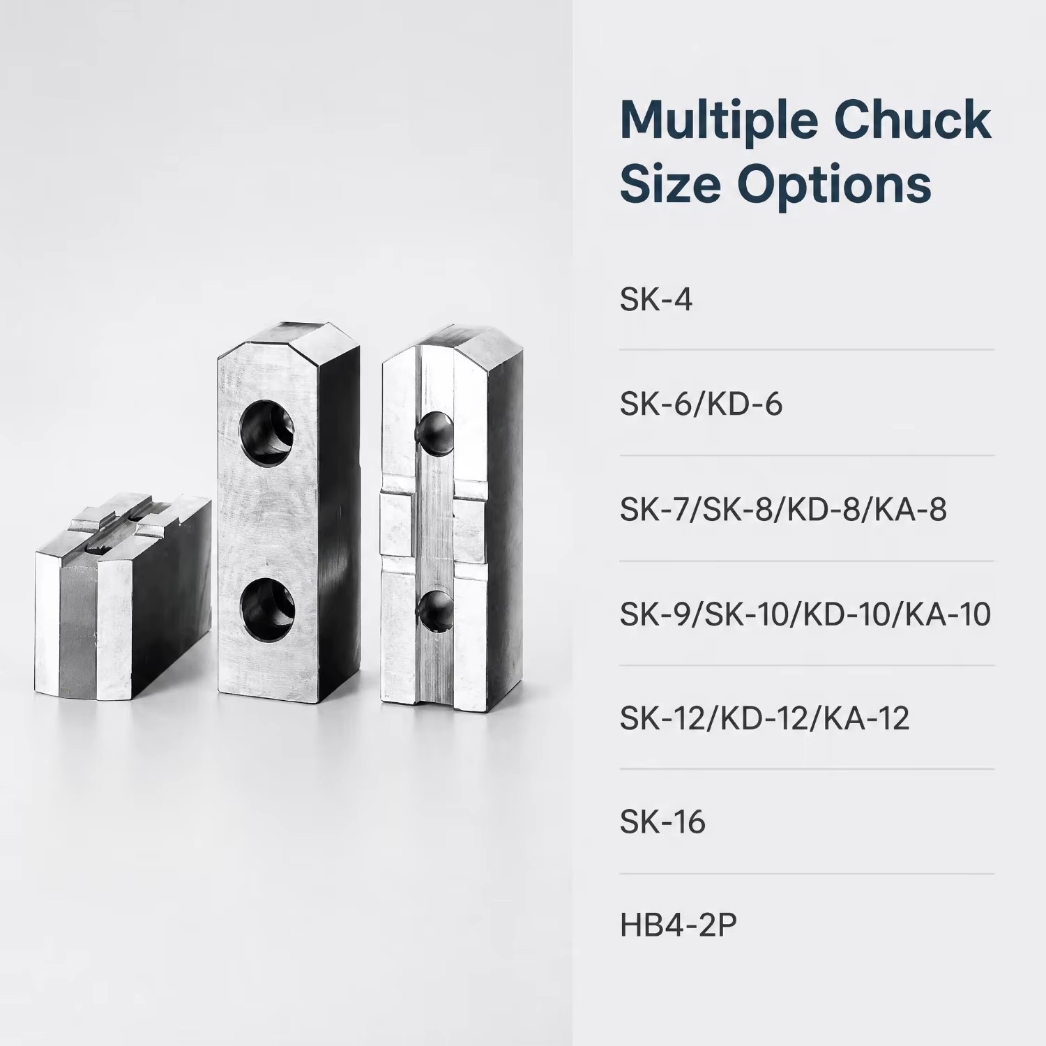 SKG Custom Three-Jaw Chuck Soft Jaws Heavy Duty Special Specification OEM CNC Lathe Workholding Manufacturer