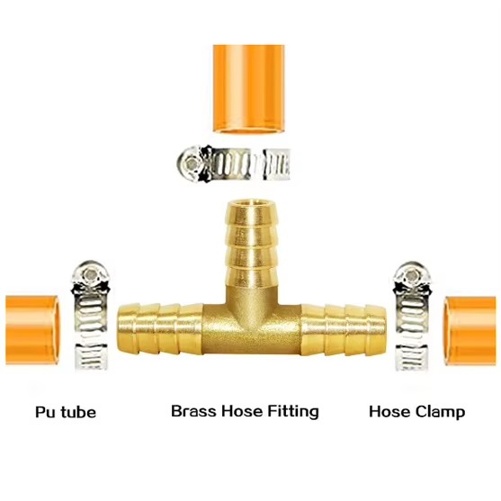 High-Quality 10MM Brass Pipe Fitting Connector BSP/NPT Thread for Plumbing/Gas/HVAC Systems