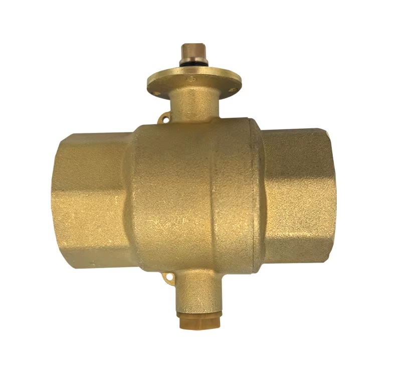 Electric Medium Temperature Thermostatic Regulating Valve for Industrial HVAC Systems Ball Structure Water OEM Customizable