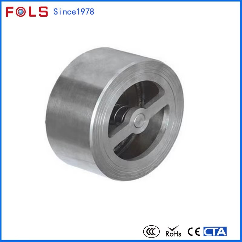 4 Inch PN16 Cast Iron Spring Non Return CF8 Disc Wafer Check Valve for Water