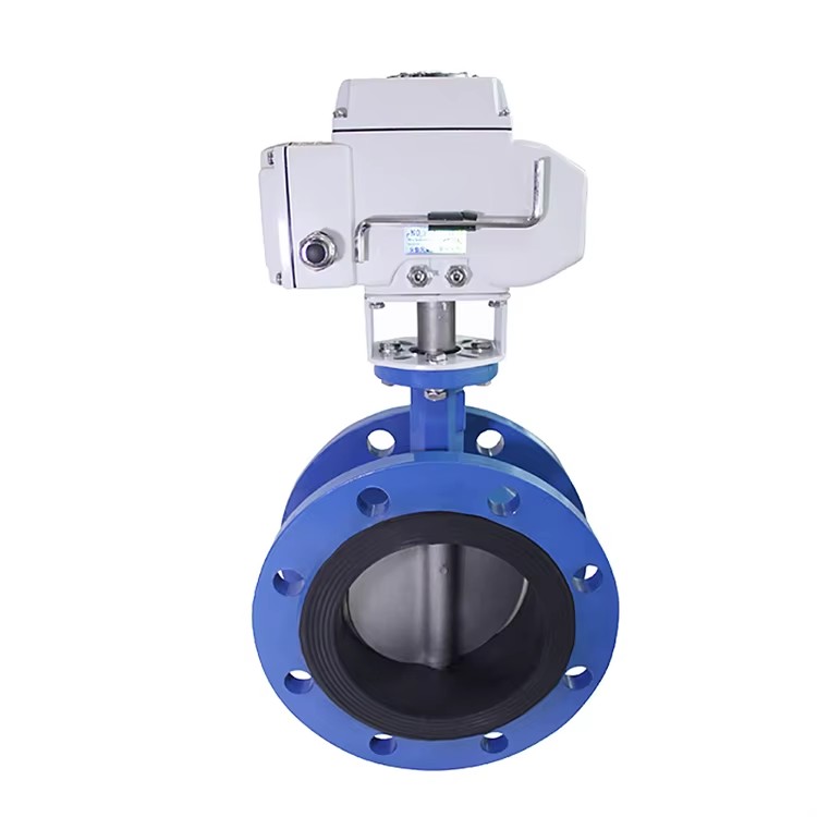 High Quality Flange Type butterfly 12v Electric Water Valve