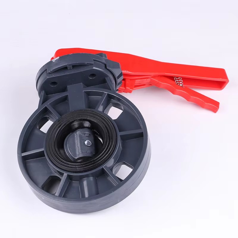 Flange Wafer Type PVC CPVC PVDF PP Hand Lever butterfly Valve