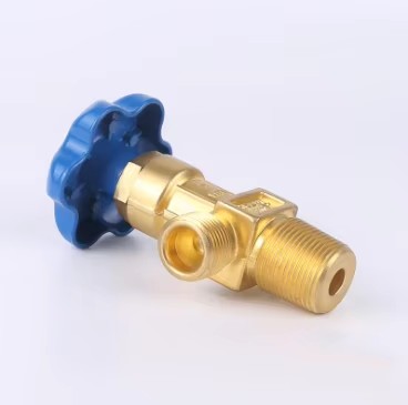 Angle Manual High Purity Helium & Argon Brass Gas Cylinder Safety Valve Factory Price