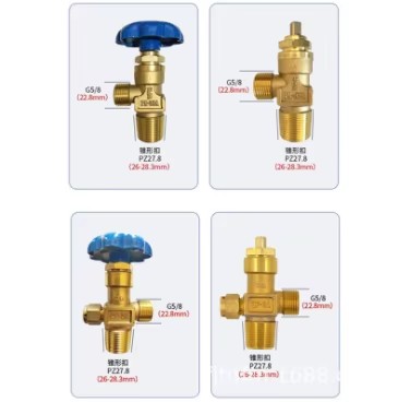 Angle Manual High Purity Helium & Argon Brass Gas Cylinder Safety Valve Factory Price