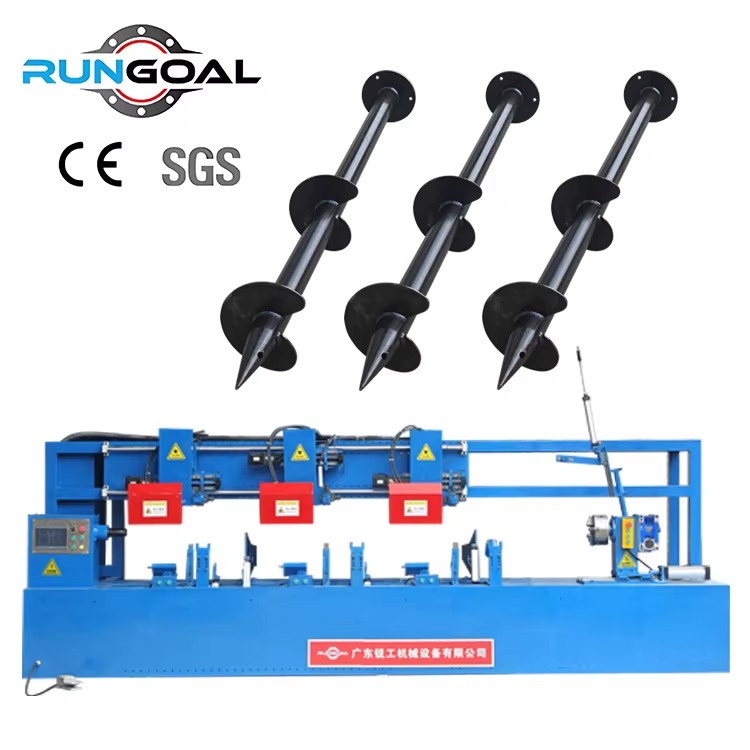 High Accuracy Helical Screw Pile Manufacture Machine Equipment