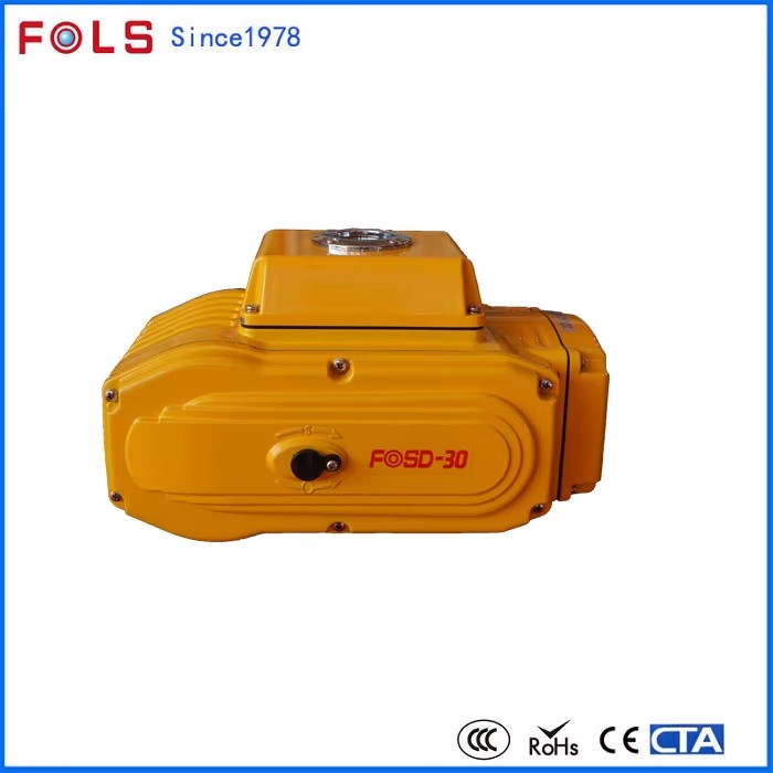 Motor Butterfly Valve Electric Actuator 220V IP65 Protection 30S Operating Time