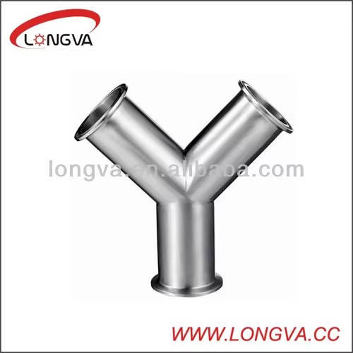 Sanitary Stainless Steel Pipe Fitting Y-type Tee