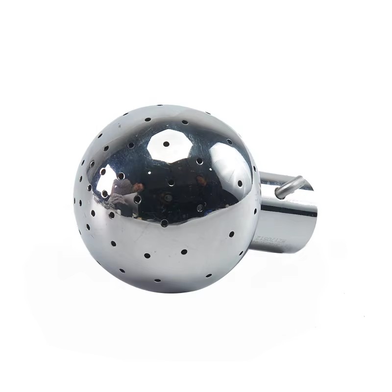 SS304/316L Stainless Steel Sanitary Welded Thread Fixed CIP Rotary Spray Cleaning Ball