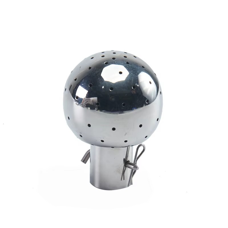 SS304/316L Stainless Steel Sanitary Welded Thread Fixed CIP Rotary Spray Cleaning Ball