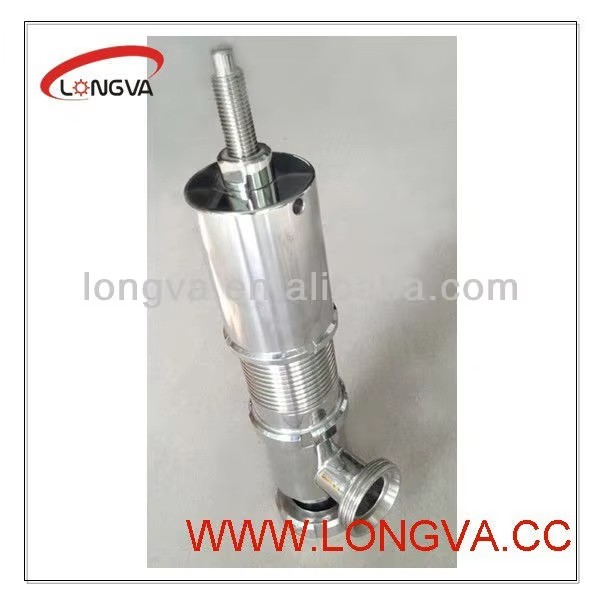 Stainless Steel Sanitary Pressure Relief Valve with Clamped End Safety valve Pressure regulating valve