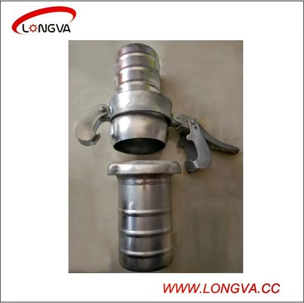 DN100 Galvanized Carbon Steel Lever Lock Quick Release Bauer Coupling 1 Piece Liquid Polished