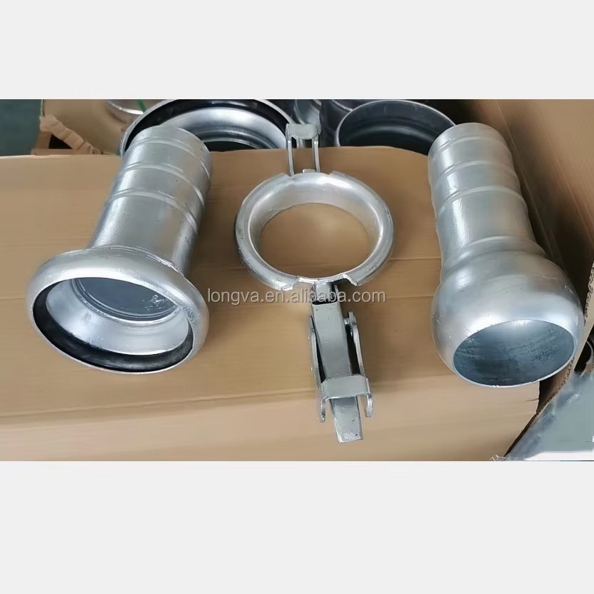 DN100 Galvanized Carbon Steel Lever Lock Quick Release Bauer Coupling 1 Piece Liquid Polished