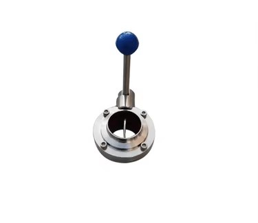 Stainless Steel Sanitary Weld Pneumatic Butterfly Valve Food Grade Hygiene Grade