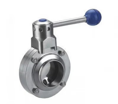 Stainless Steel Sanitary Weld Pneumatic Butterfly Valve Food Grade Hygiene Grade