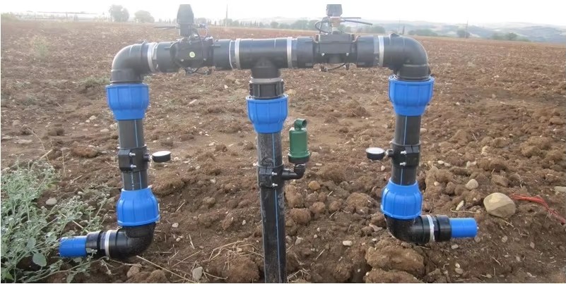 Durable PP Compression Fitting, Quick Connect Solution for LDPE & HDPE Pipes in Agricultural Irrigation and Water Supply Systems