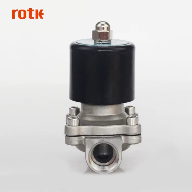 DN15 1/2 Inch 2W-160-15 Normally Closed Stainless Steel AC220V DC12V DC24V 2 Way Electric Solenoid Valve Pneumatic Valve