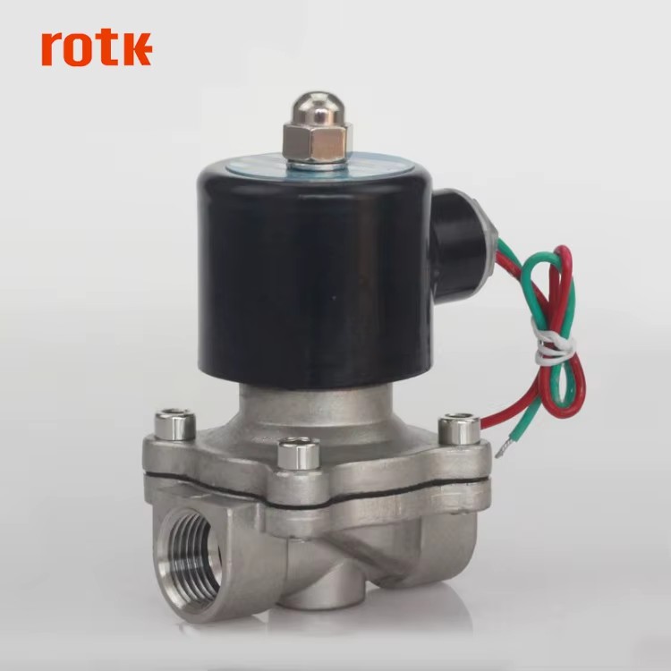 DN15 1/2 Inch 2W-160-15 Normally Closed Stainless Steel AC220V DC12V DC24V 2 Way Electric Solenoid Valve Pneumatic Valve