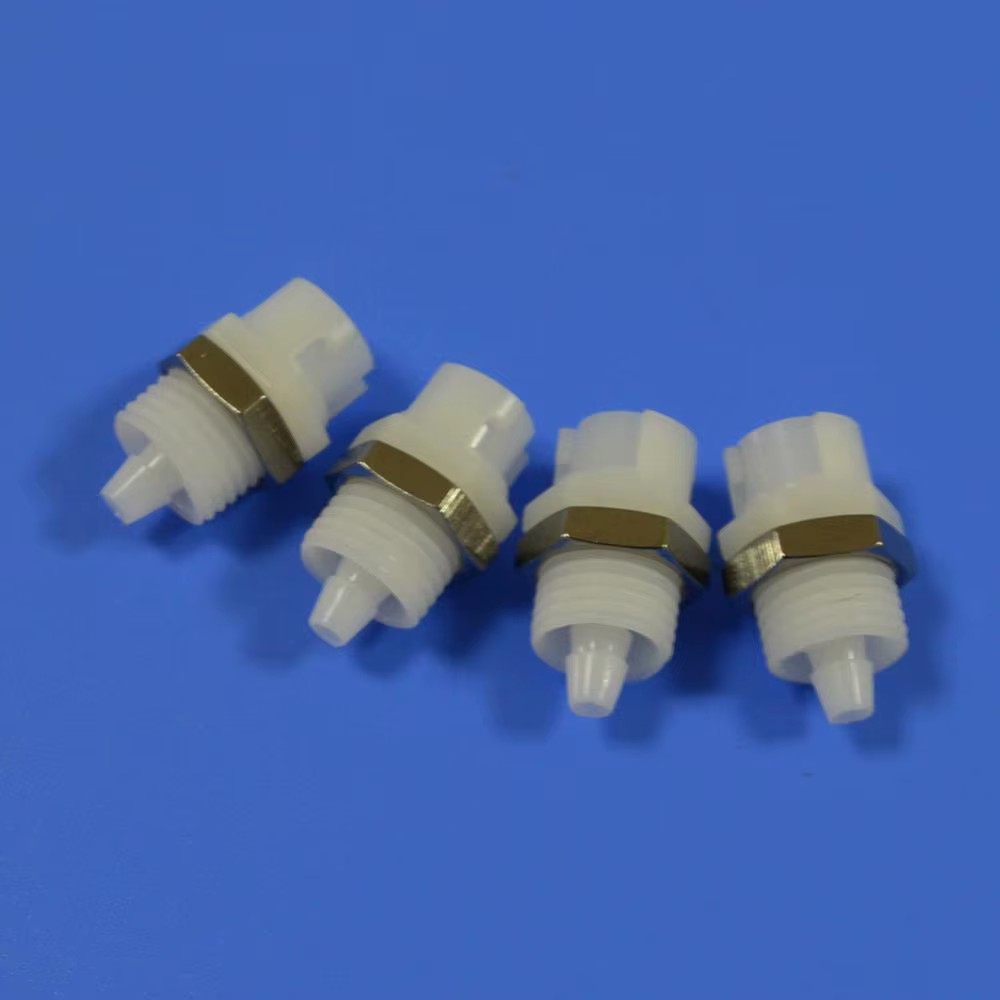 YRC POM White Female Twist Lock Tube Fitting with Smooth Surface 1/8" Size Vacuum to 120psi