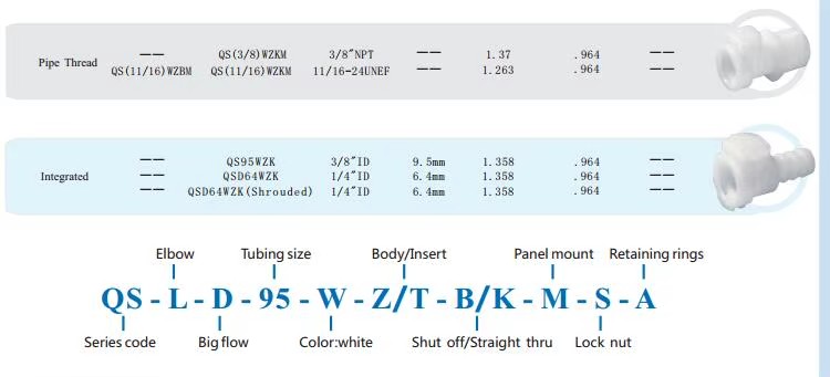 Plastic 1/4" Hose Barb In-Line Valved Shut Off Quick Connect Coupling Male Insert Quick Disconnect Barbed Tube Fitting