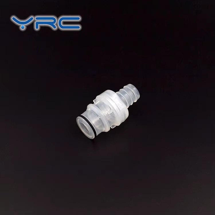 1/2" Tube Plastic Non Valved Quick Coupling Disconnect Connector Fitting