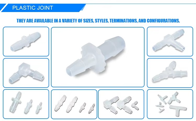 Mini Air Hose Barb Y Branch 3 Way Connector 1/4" Transparent PP/PVDF/PA66 Plastic Pipe Fitting