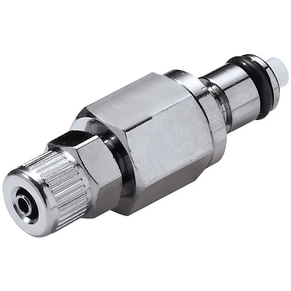 Automotive Brass Chrome-Plated Quick Disconnect Fuel Line Fittings with 250psi Pressure 316SUS Spring Panel Mounting