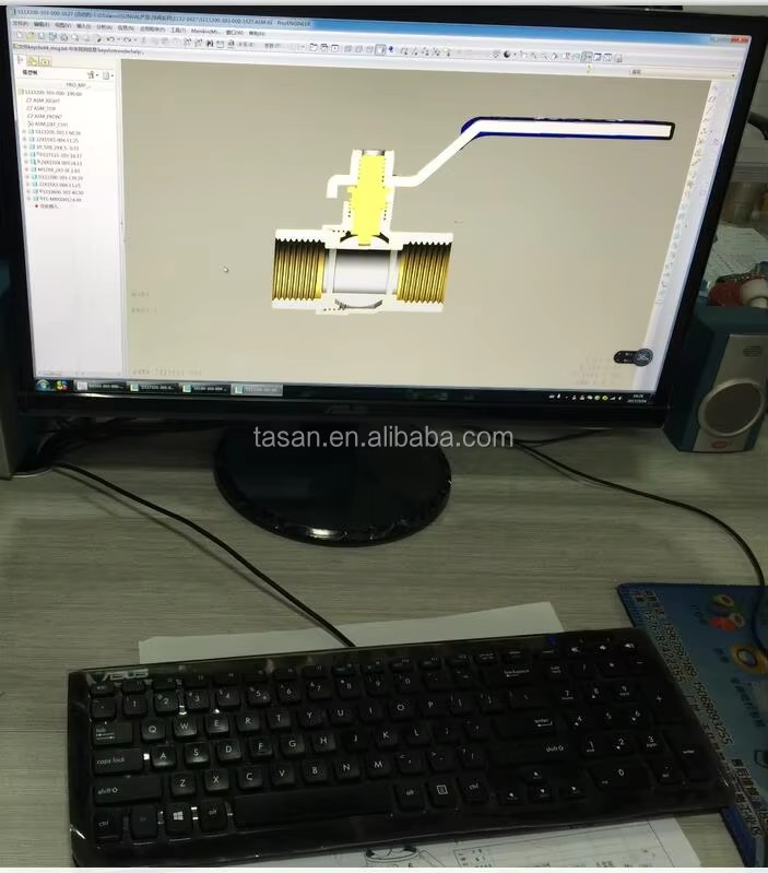 S110602 CE Manual Handle High Quality Cheapest Price1/2"-4" Forged Brass Ball Valve