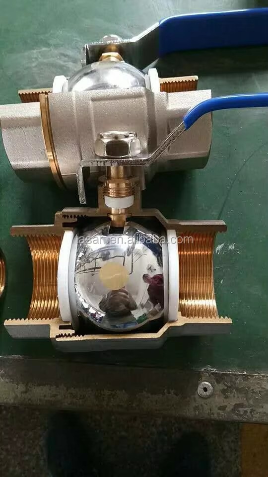 S1114 00A DN15 Female Threaded High Quality Long Life 15mm Long Level Handle Water Brass Ball Cock Valve