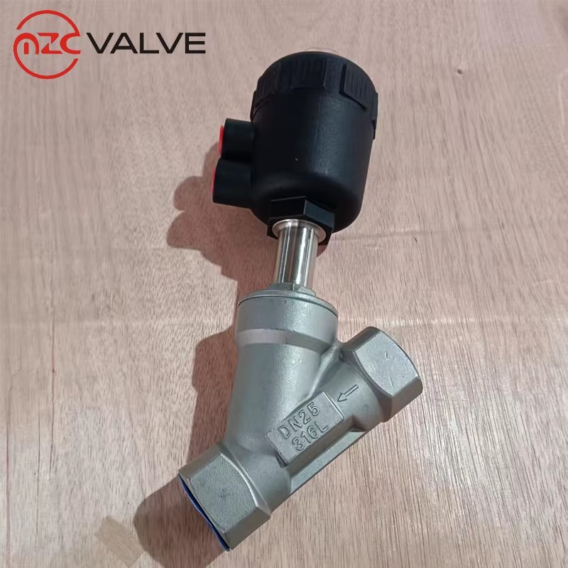 DIN SMS 3A BS Idf Pneumatic Sanitary Stainless Steel Angle Seat Valve