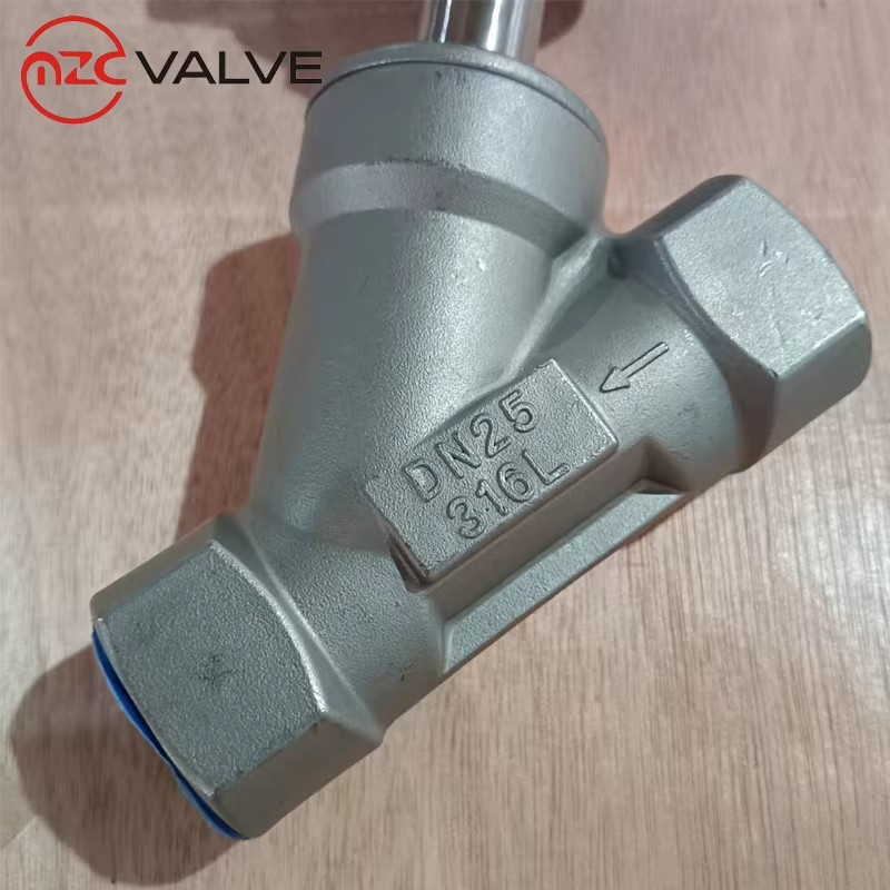 DIN SMS 3A BS Idf Pneumatic Sanitary Stainless Steel Angle Seat Valve