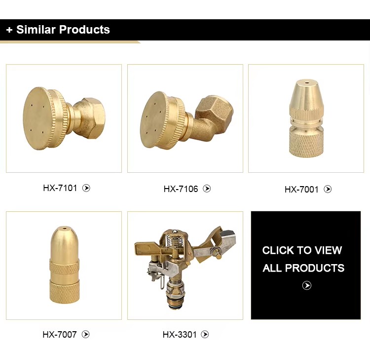 High Pressure Brass Water Mist Sprayer Nozzle System