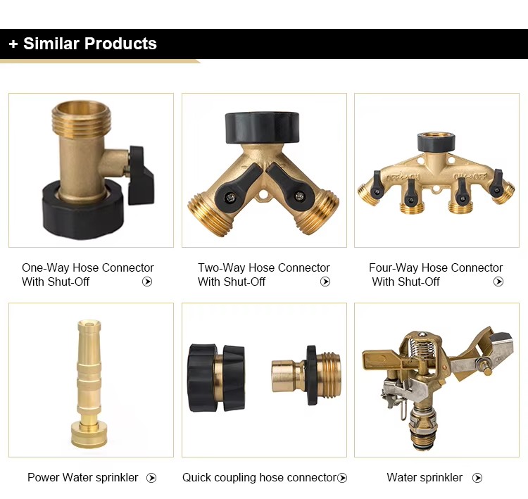 Metal Impulse Sprinkler Head for Irrigation with One Tape
