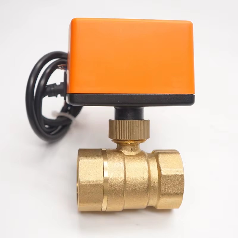 Winvall ISO9001 HVAC System 230VAC DN20 Electric Motor Control Valve Actuator 2way Mini Motorized Ball Valve