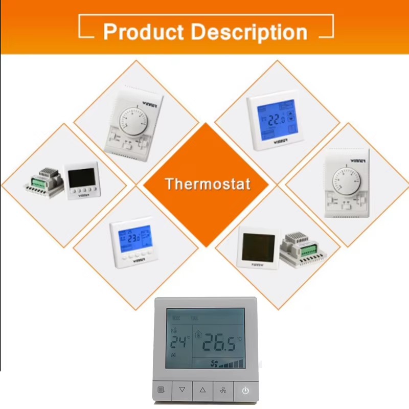 Winvall DW-T108 HVAC System Temperature Controller Central Air Conditioner Room Thermostat