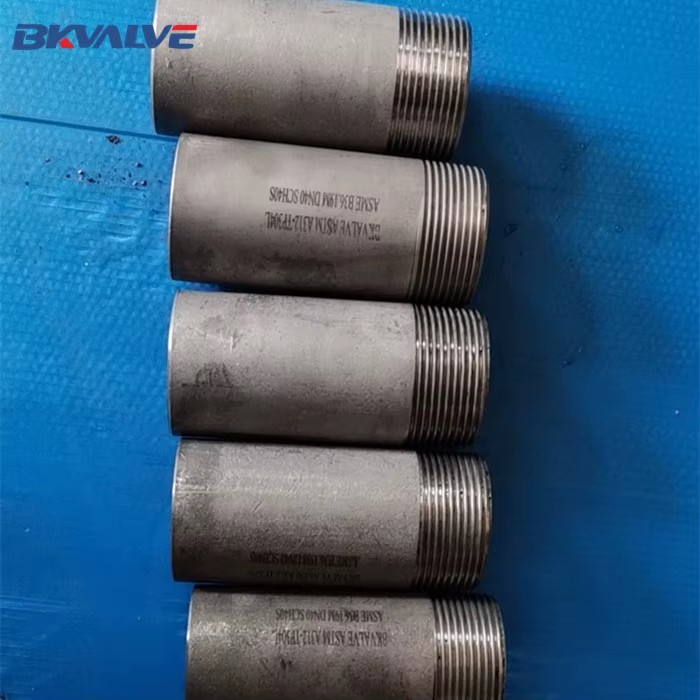 SS316 NPT thread nipple for example 1/2"diameter by 2" long