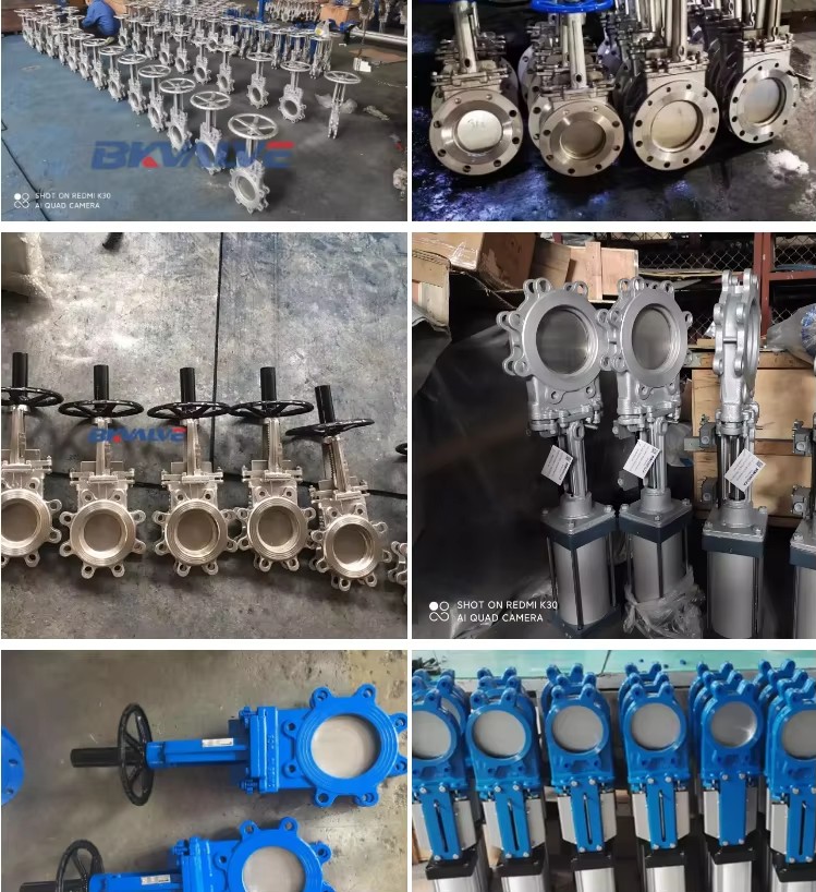 Class 150 Wafer Lug Type 6 Inch Sluice 304 Knife Gate Valve Stainless Steel