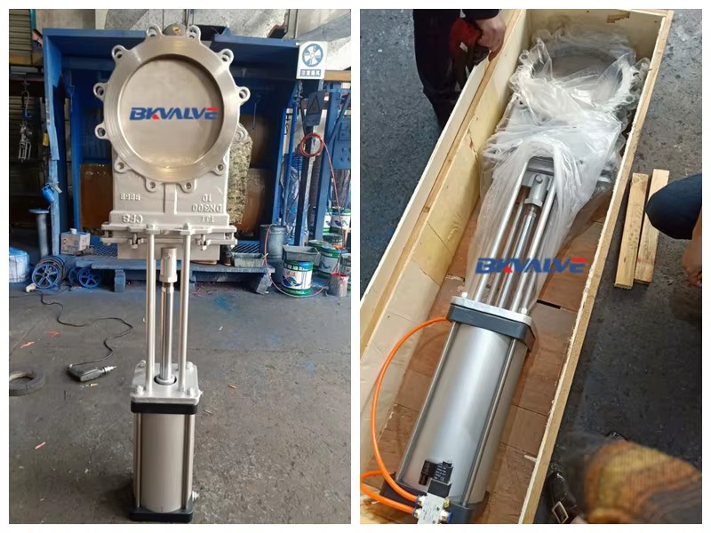 Class 150 Wafer Lug Type 6 Inch Sluice 304 Knife Gate Valve Stainless Steel