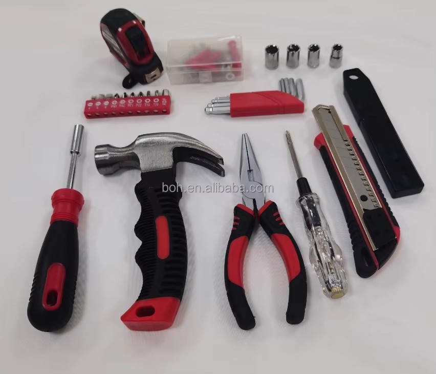 66pcs Hot Repair Tool Kit Portable Basic Hand Tool Kit Home Repair Tool with Storage case