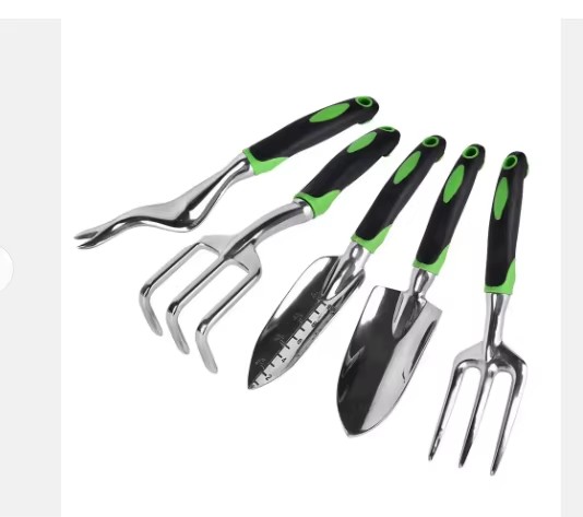 9pcs Garden Tool Set DIY Garden Tools Rust Resistant with Non-slip Rubber Handle and Durable Storage Box