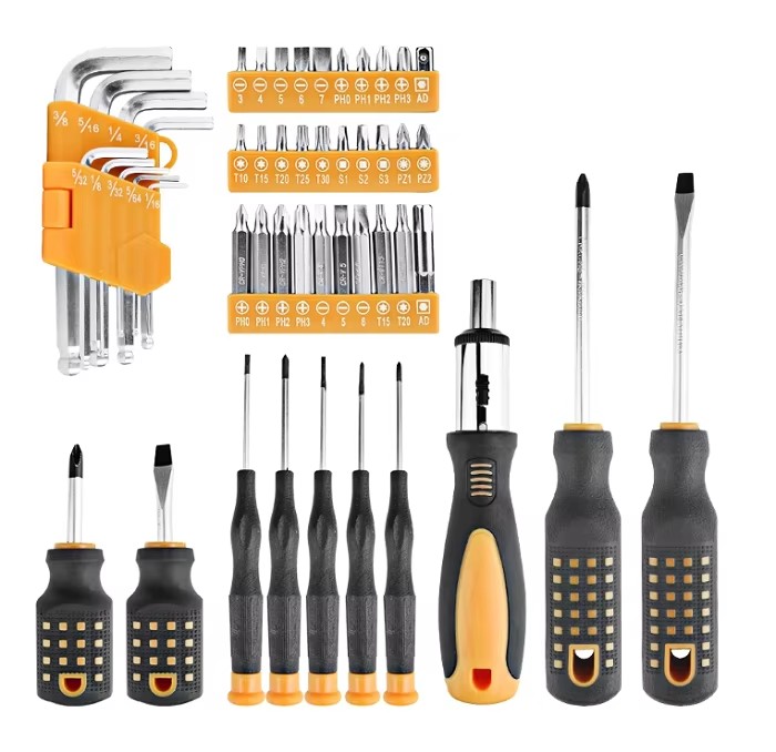 198pcs Factory Direct Sell Kit De Herramientas Household Tool Kit with Hard case