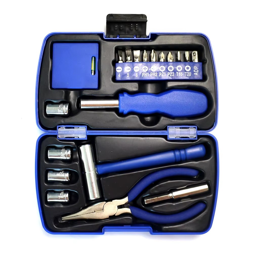 20pcs Mini Hand Household with Plastic Box Tool Kit Small Tools Set