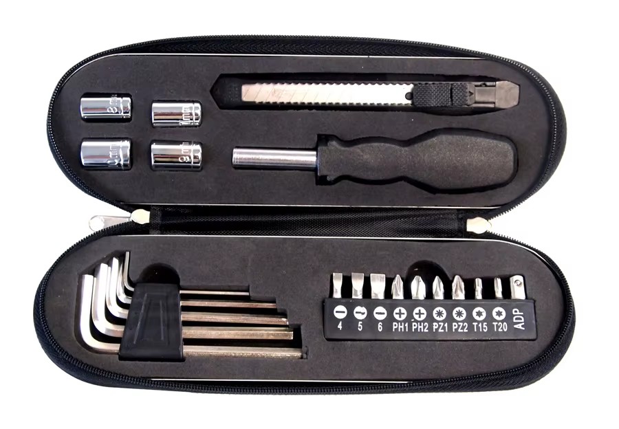 22pcs New Product Tin Box Business Gift Hand Repair Tool Kit for Promotion